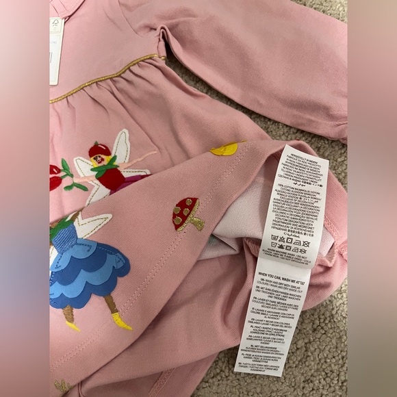 NWT Baby Boden Boto Pink Fairies Pink Dress Baby Girl - Picture 6 of 6